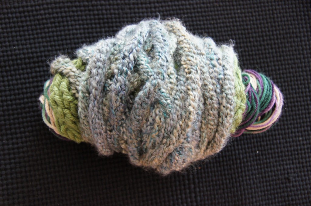 recycled yarn for finger knitting