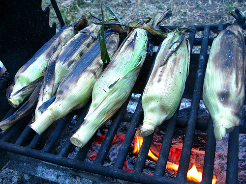 Groovy Green Livin grilled corn on the cob