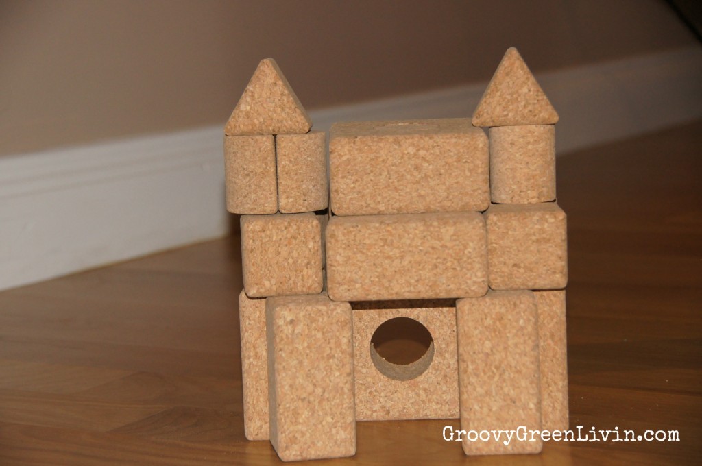 Groovy Green Livin cork building blocks