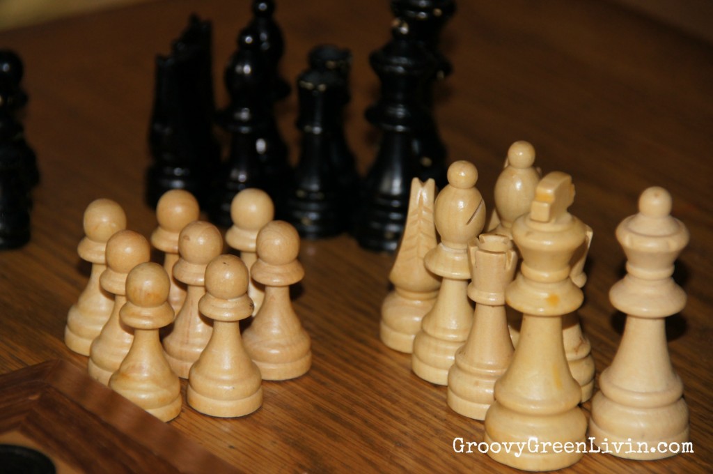 Groovy Green Livin chess