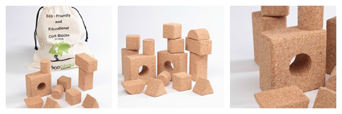 Cork Building Blocks from Eco Bay Home {Review and Giveaway}