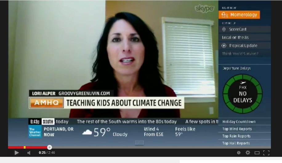 My Appearance on The Weather Channel: Talking With Your Kids About Climate Change