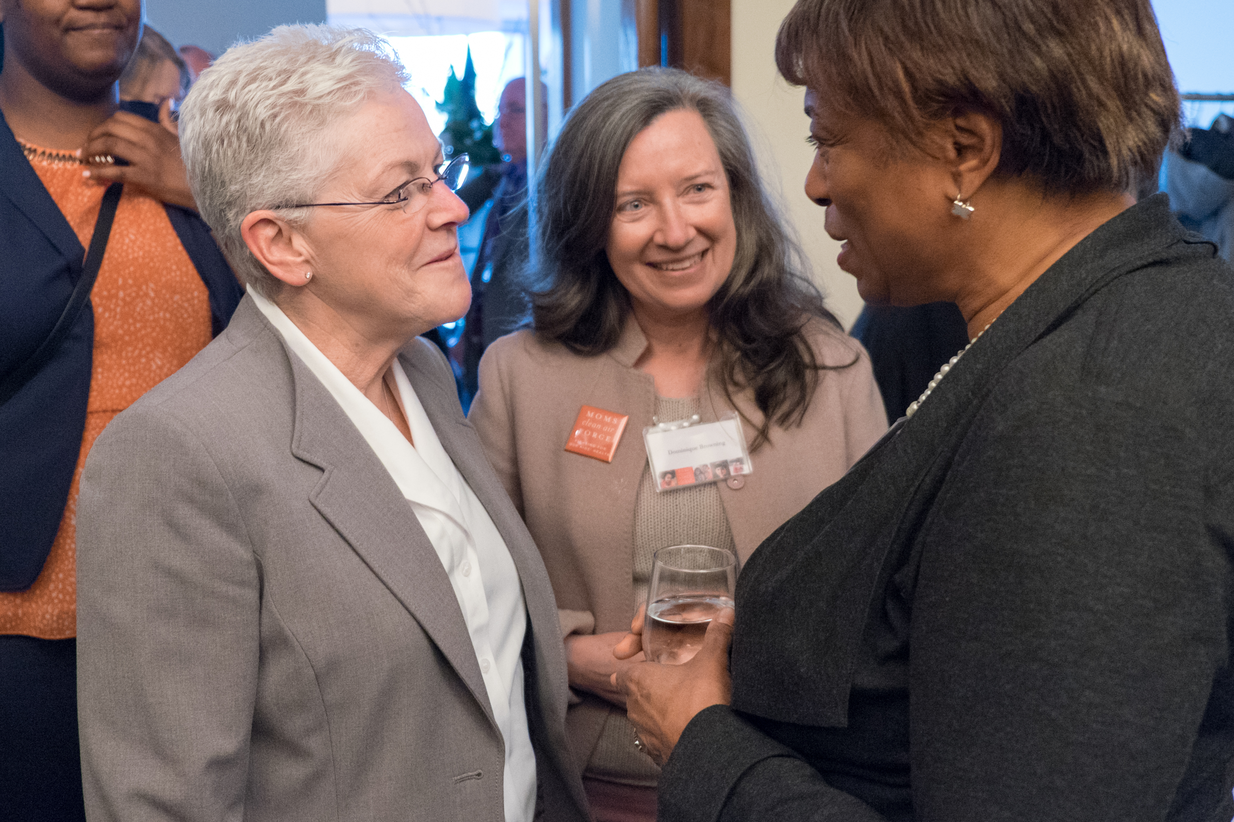 Representative Brenda Lawrence, Dominique Browning and Administrator McCarthy